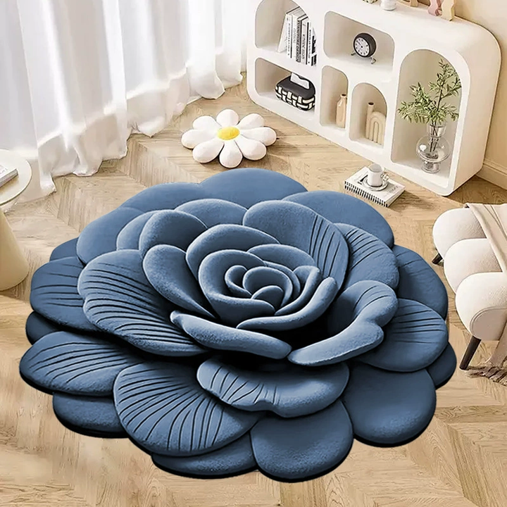 Stunning 3D floral-pattern diatomite bath mat