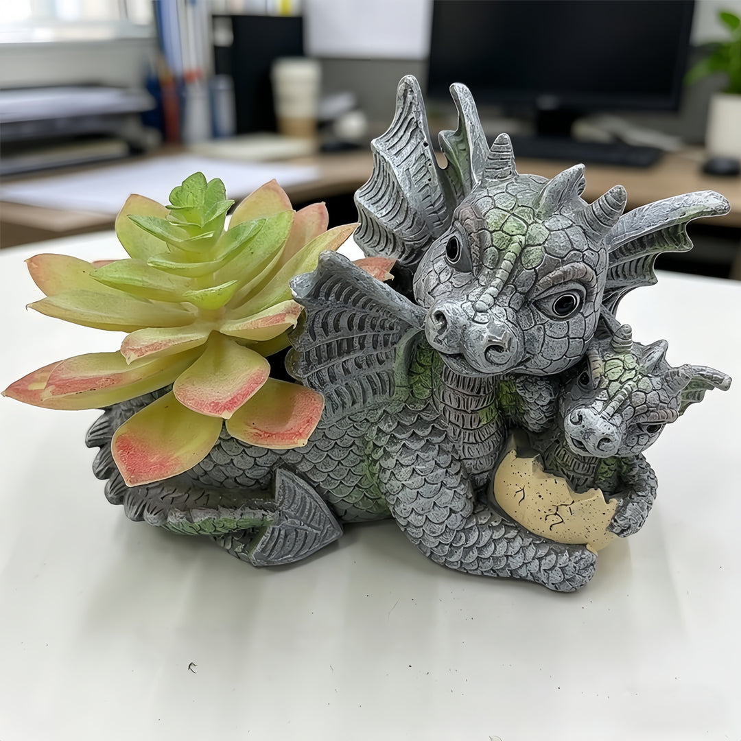 Fun Dinosaur Resin Planter