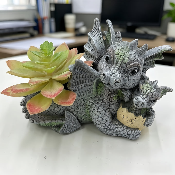 Fun Dinosaur Resin Planter