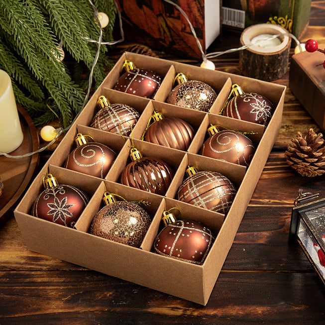 Hand-painted decorative Christmas ball ornament