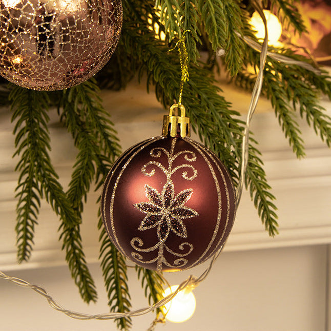Hand-painted decorative Christmas ball ornament