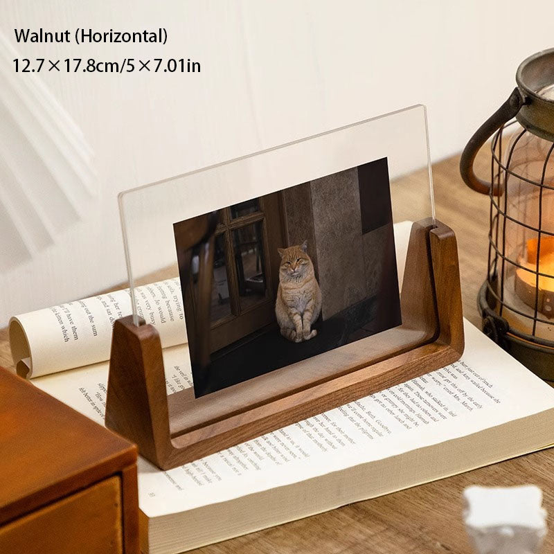 Acrylic and Walnut Gift Photo Frame