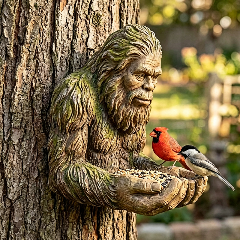 Unique and novel resin bird feeder craft