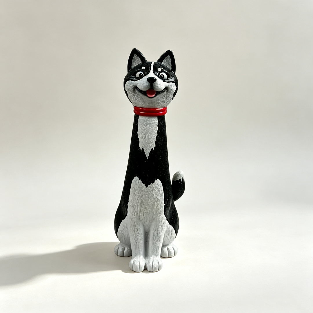 Playful Handmade Resin Cat and Dog Shaped Vases