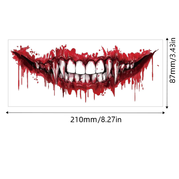 Spooky Waterproof "Big Mouth" Party Makeup Stickers