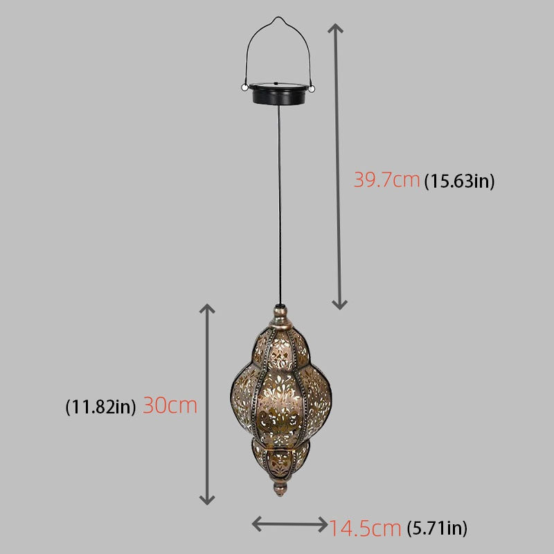 Solar-Powered Cutout Ambient Projection Garden Light