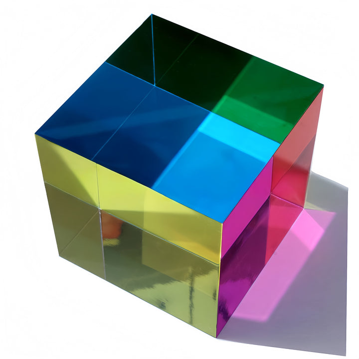 Multicolor Solid Crystal Cube Stress-Relief Puzzle Toy