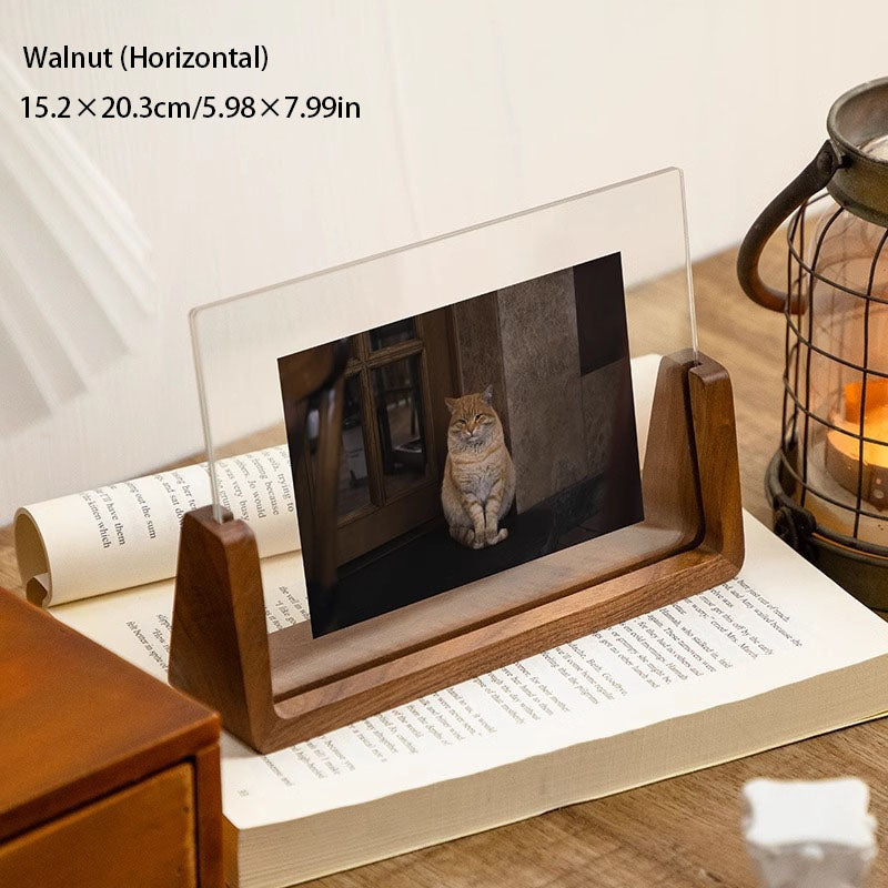 Acrylic and Walnut Gift Photo Frame
