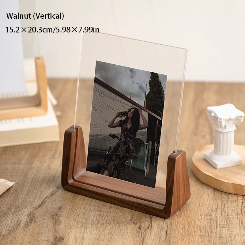 Acrylic and Walnut Gift Photo Frame