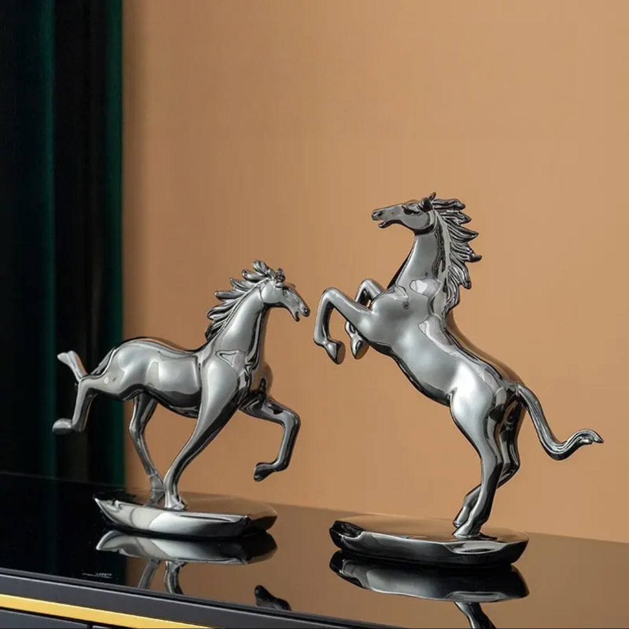 Equestrian Elegance - Copper Horse Sculpture