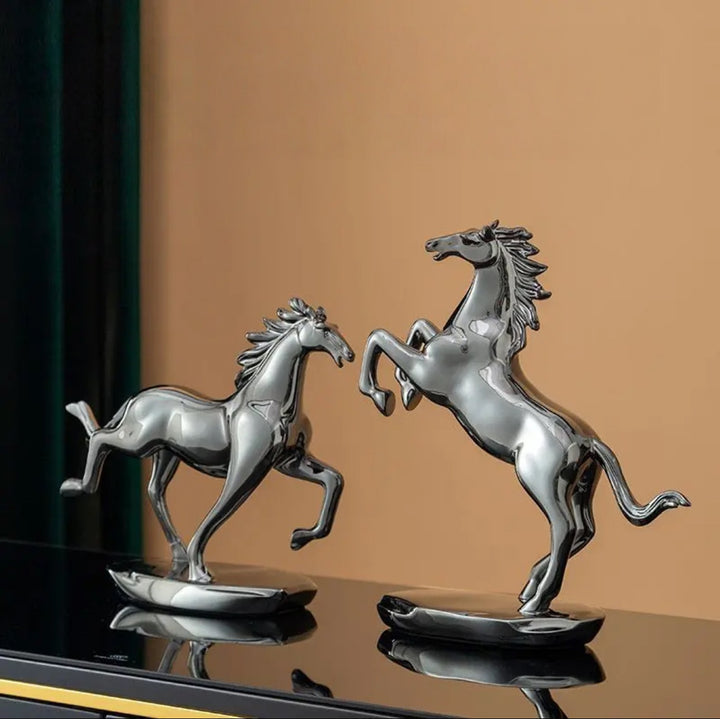 Equestrian Elegance - Copper Horse Sculpture