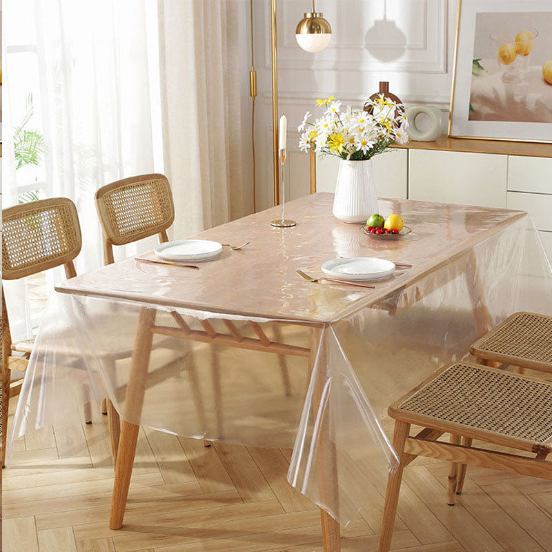 Best-selling soft, transparent, straight-edge tablecloth