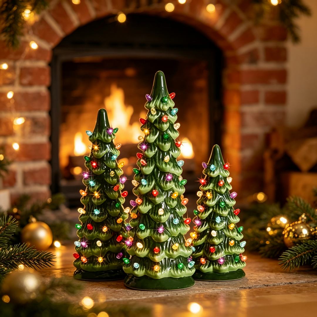 Light-up Christmas tree ornaments
