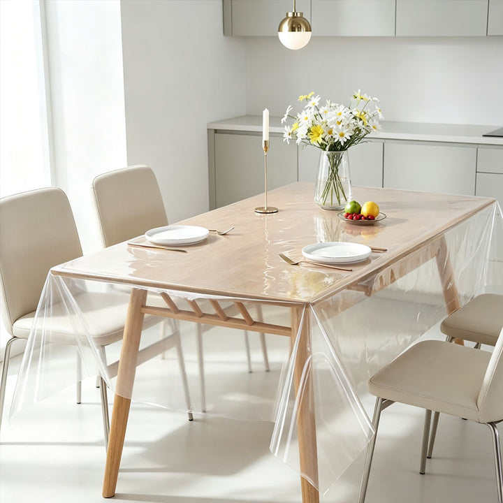 Best-selling soft, transparent, straight-edge tablecloth
