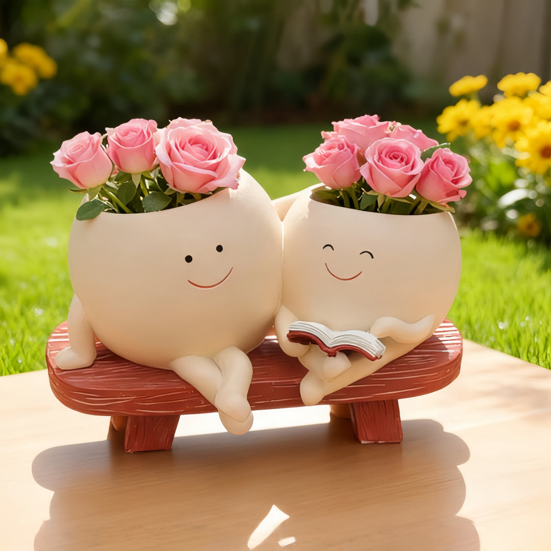 Fun resin succulent planter