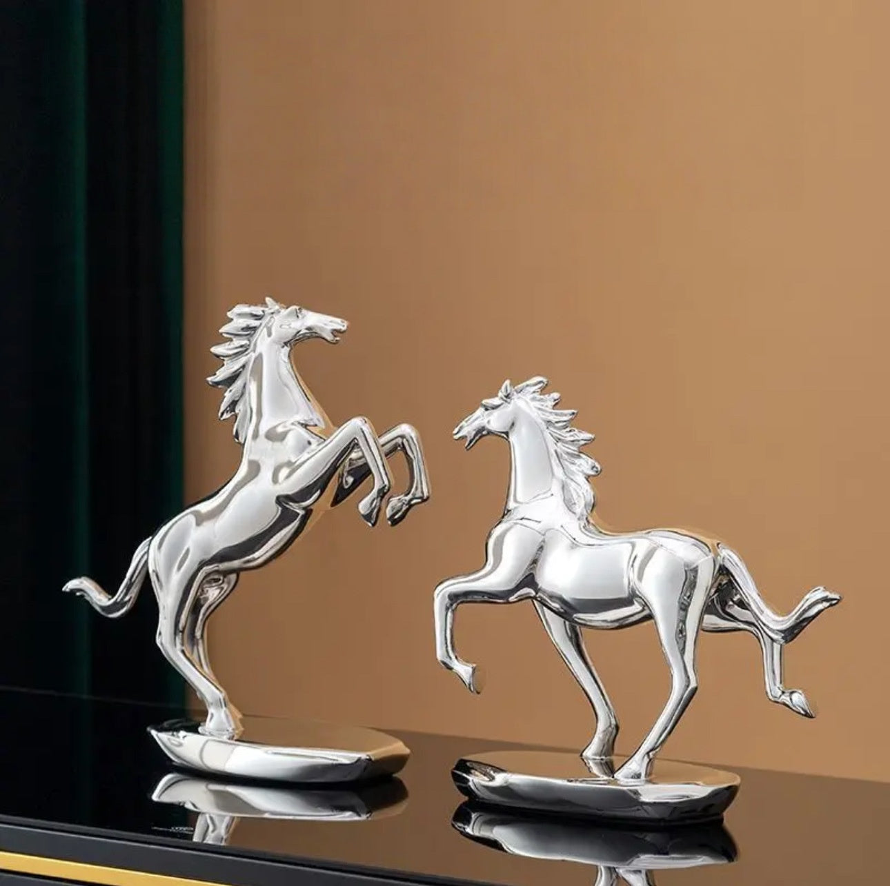 Equestrian Elegance - Copper Horse Sculpture