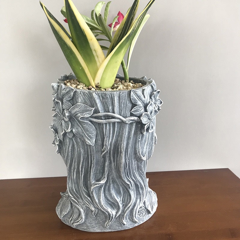 Goddess-Themed Resin Flower Pot Ornament