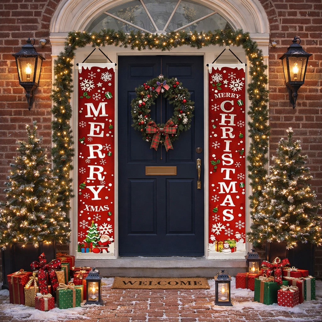 Christmas Door Banner Decor