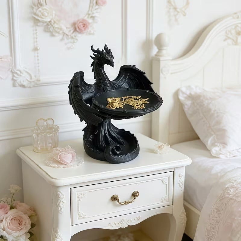 Gothic Dragon Jewelry Tray & Candle Holder