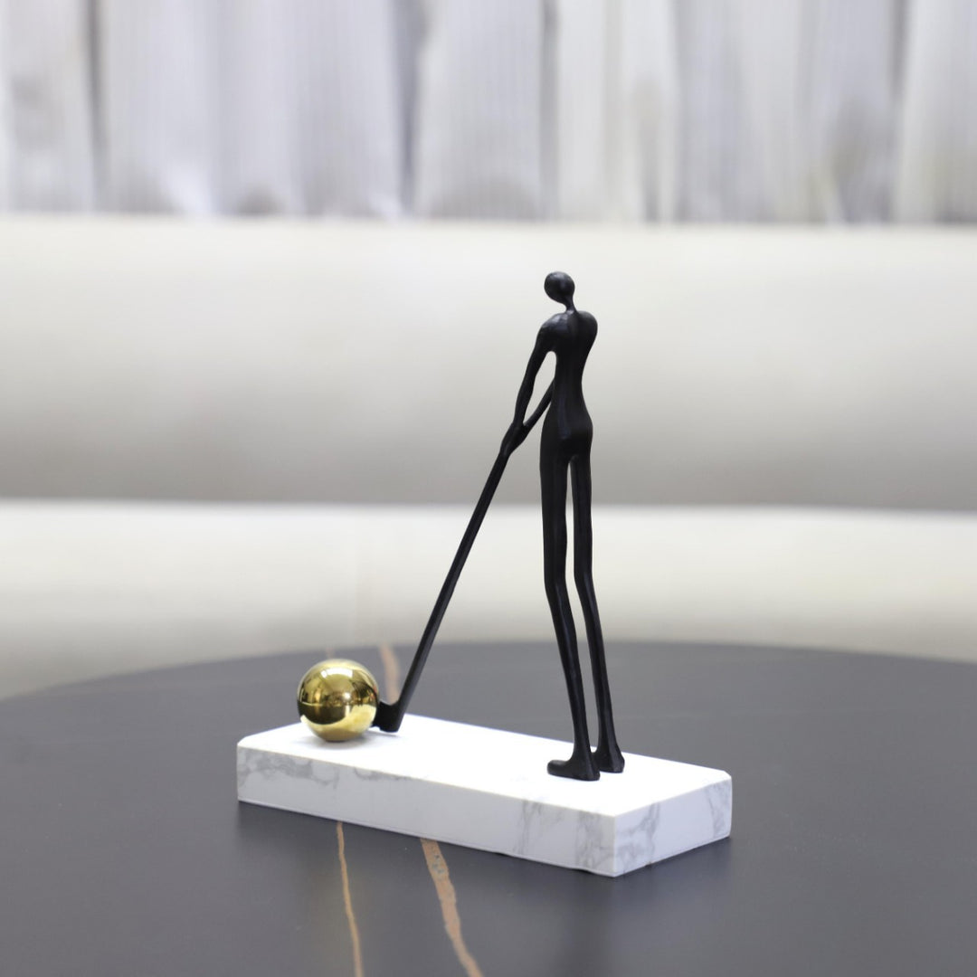 Abstract Golfer Figurine