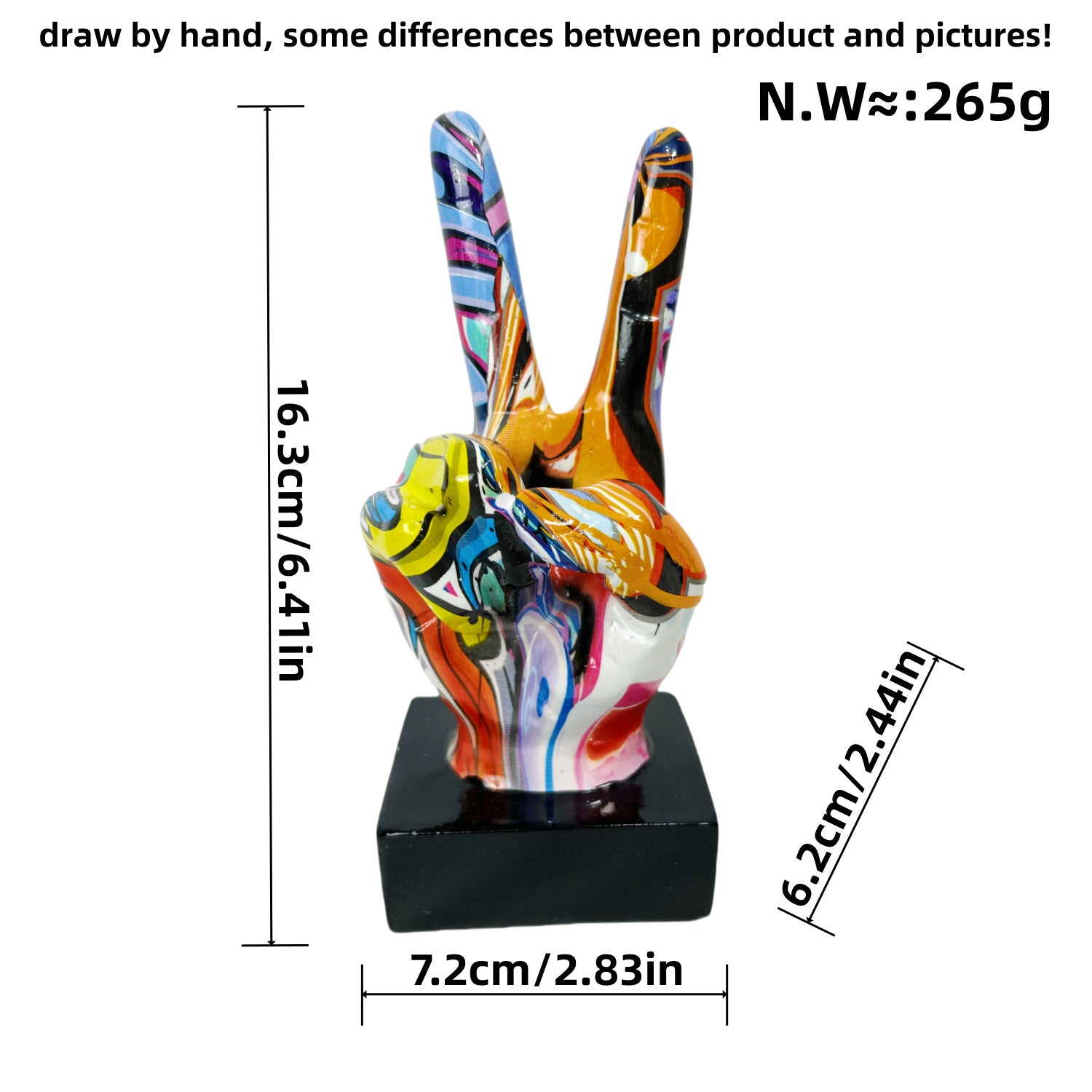Modern Hand Gesture Sculpture