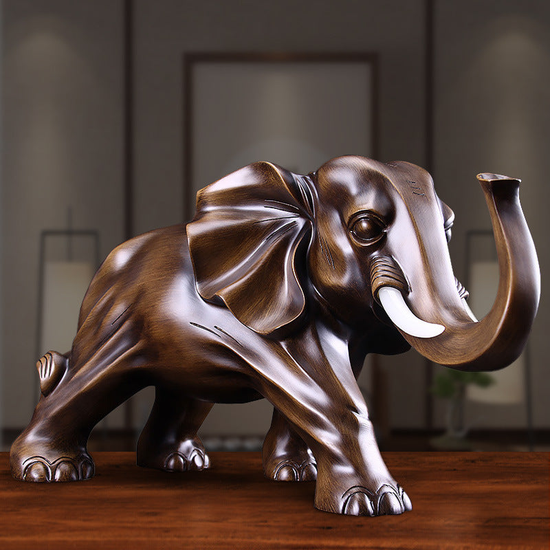 Elephant ornaments symbolize good luck.