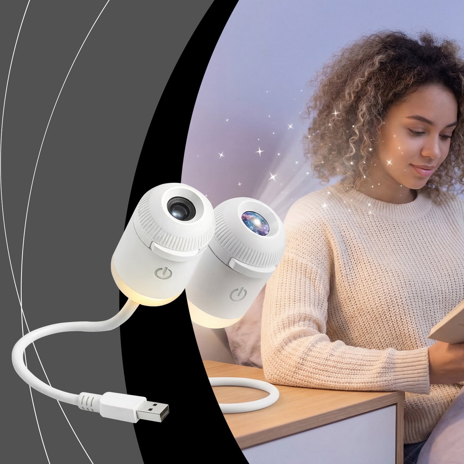 Mini Projector: Sleep Aid and Starry Sky Ambient Light
