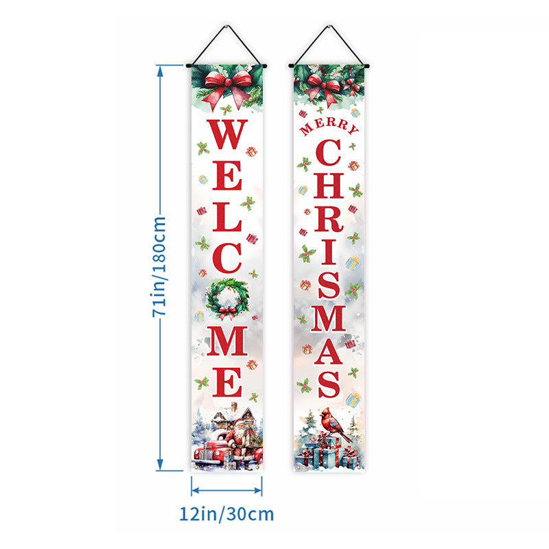 Christmas Door Banner Decor