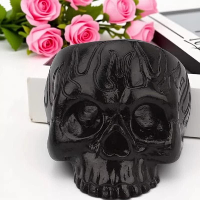 Small skull candlestick