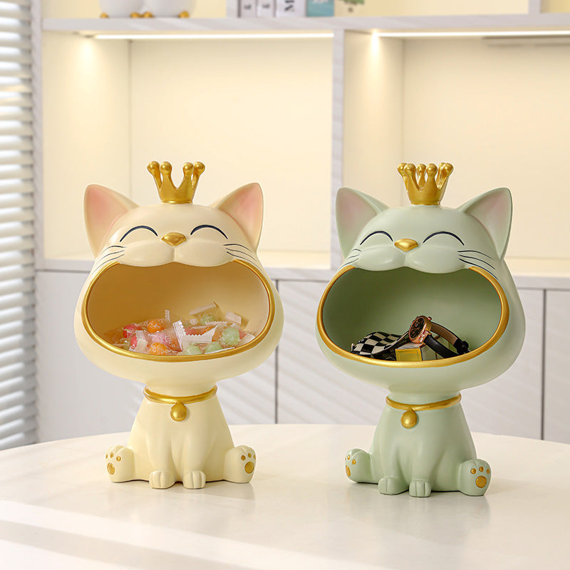 Big Mouth Cat Key Storage Decoration
