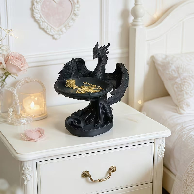 Gothic Dragon Jewelry Tray & Candle Holder