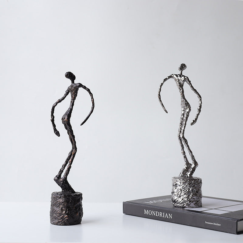 The Expression - Twisted Dancer Sculpture in Modern Metal