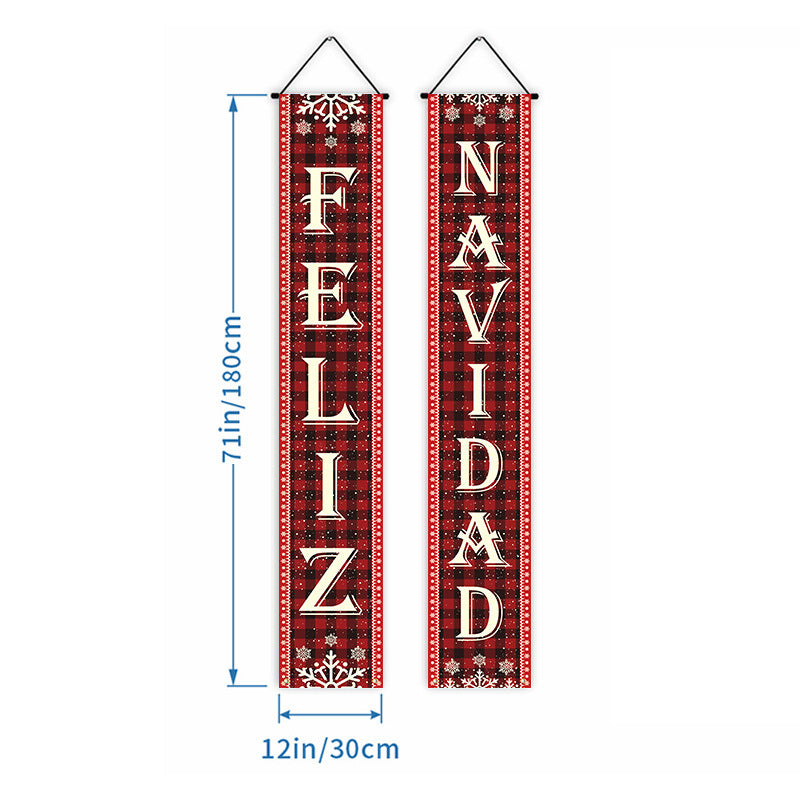 Christmas Door Banner Decor