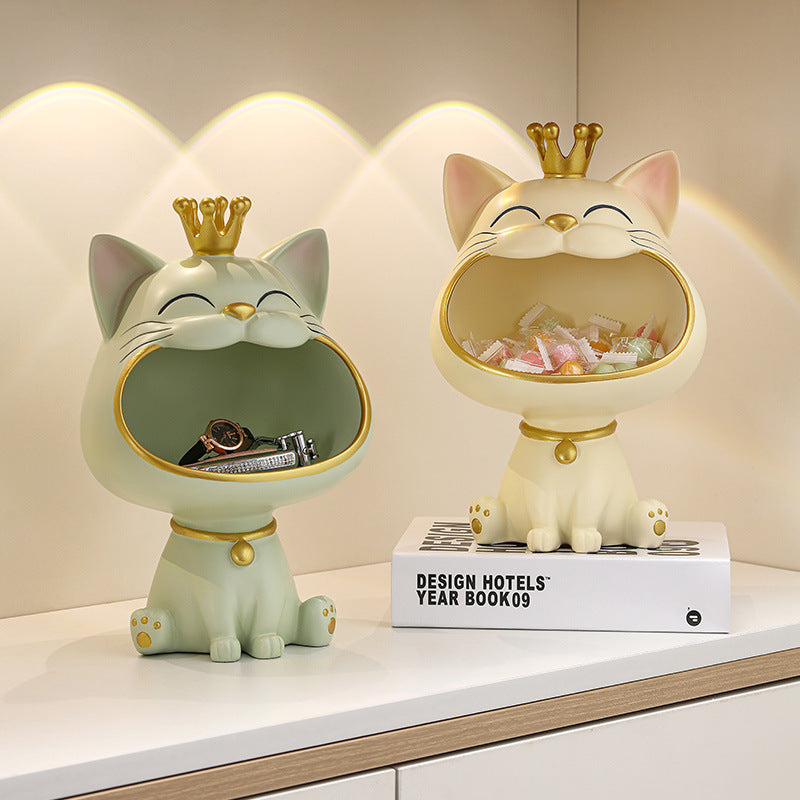 Big Mouth Cat Key Storage Decoration