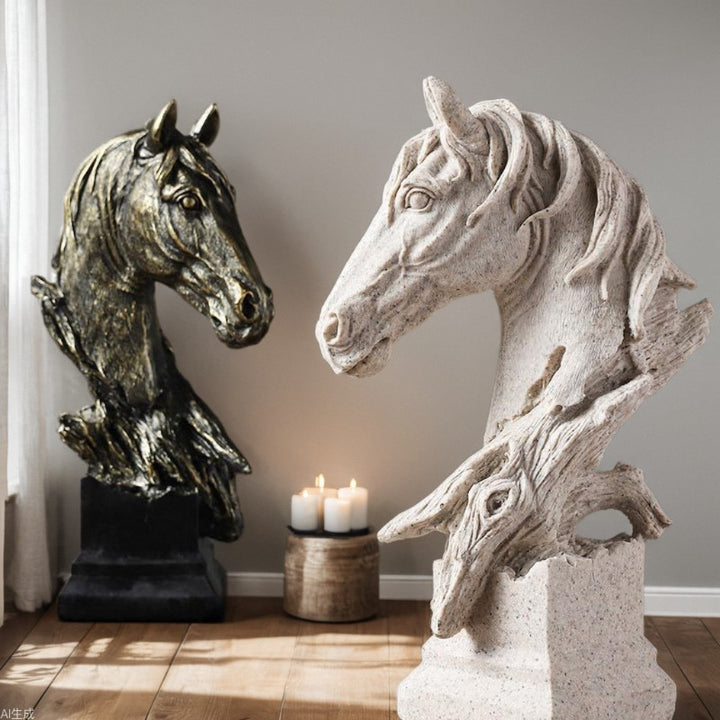 Equinox Grace – Modern Horse Head Sculpture