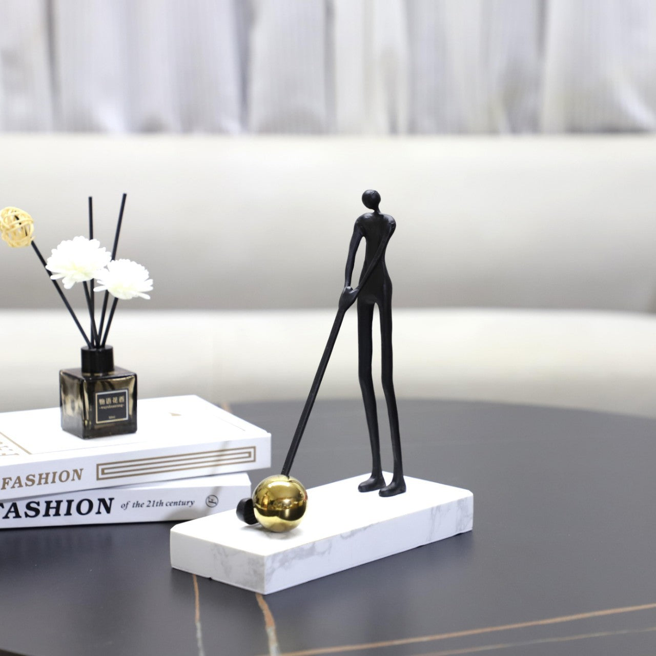 Abstract Golfer Figurine