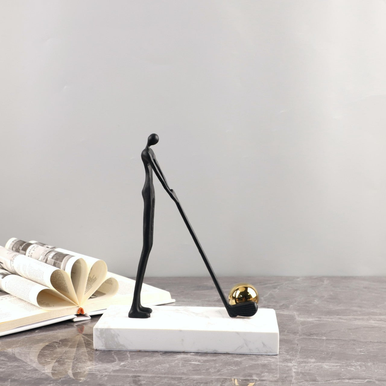 Abstract Golfer Figurine