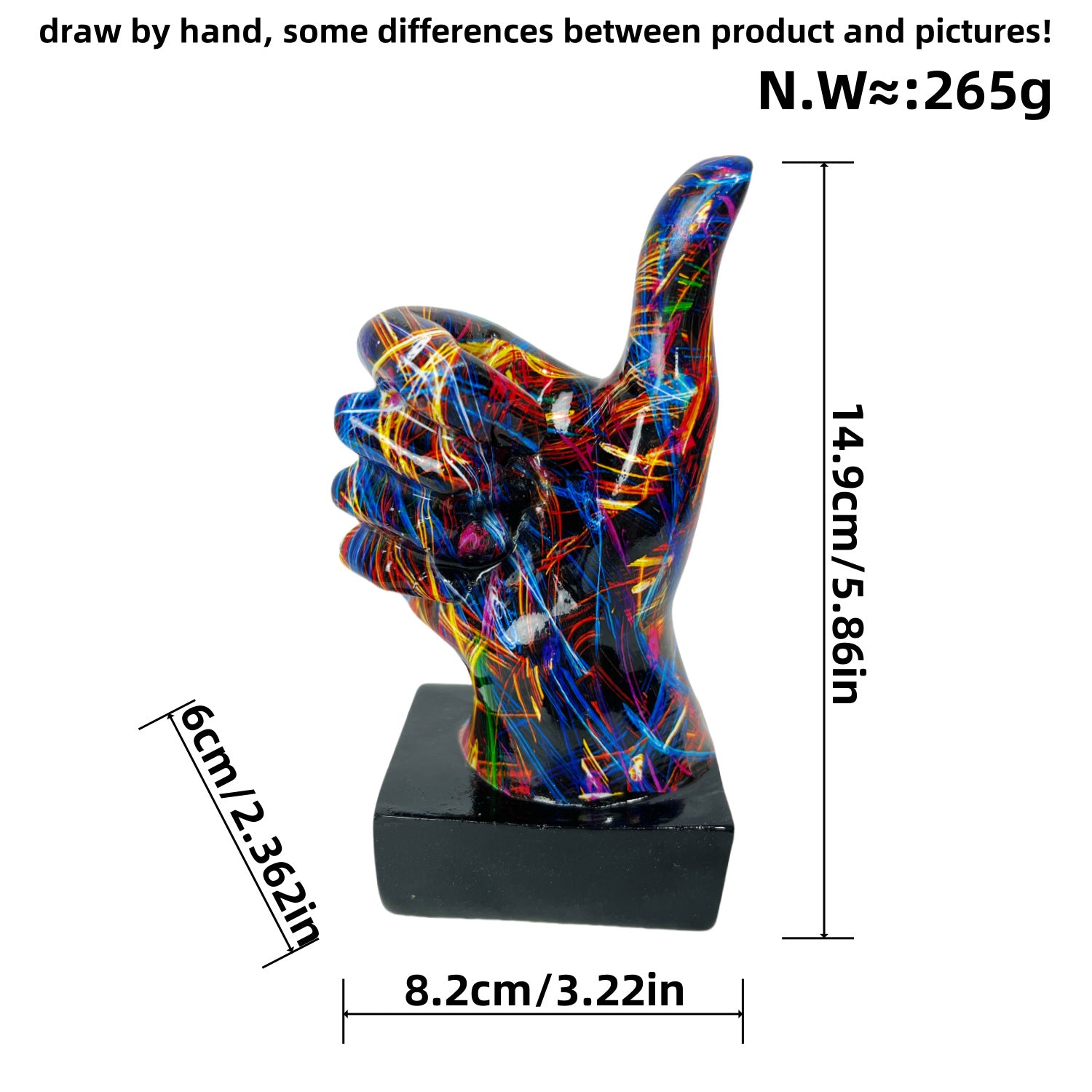 Modern Hand Gesture Sculpture