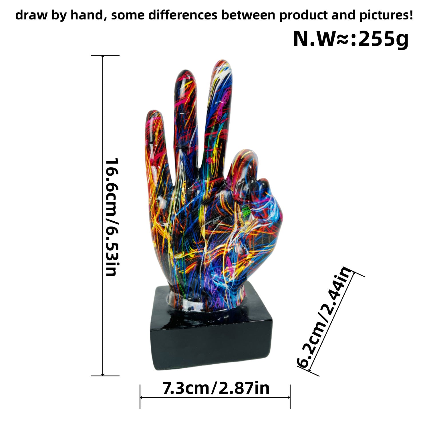 Modern Hand Gesture Sculpture