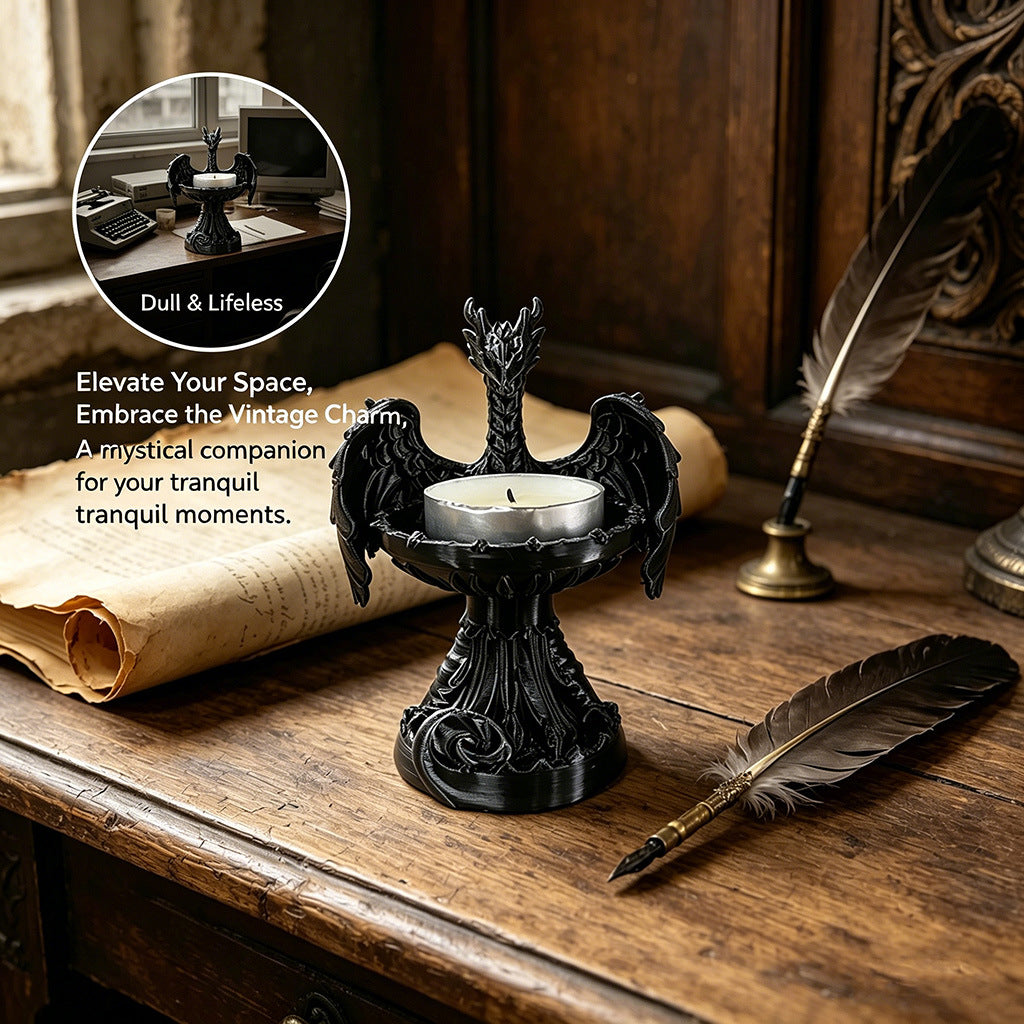Gothic Dragon Jewelry Tray & Candle Holder