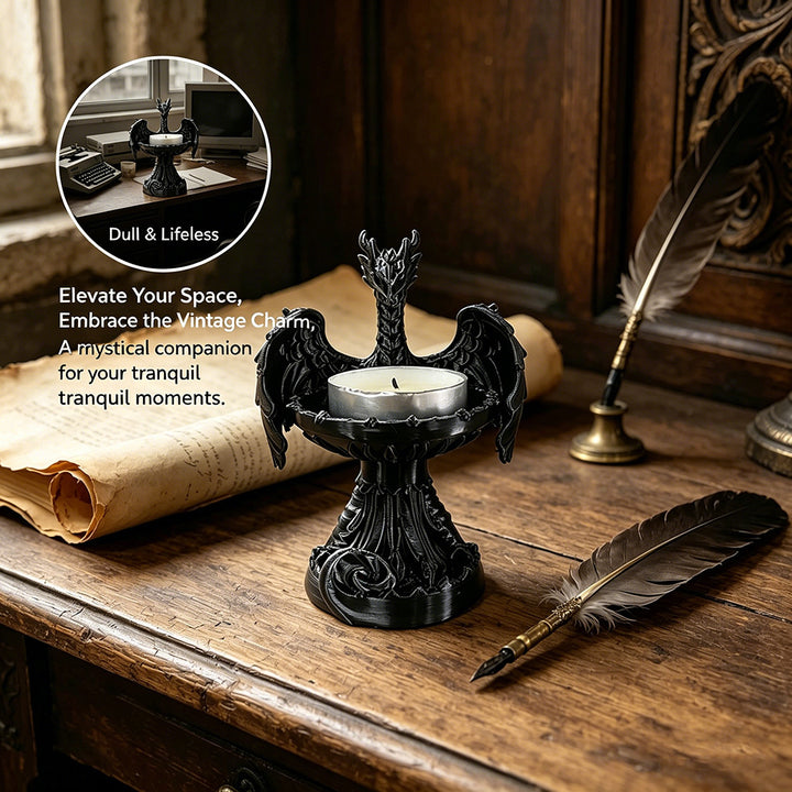 Gothic Dragon Jewelry Tray &amp; Candle Holder
