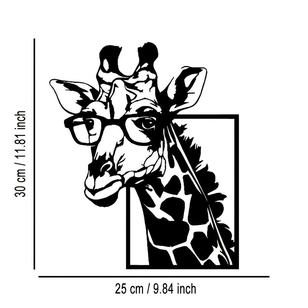 Deer-shaped minimalist metal wall decoration