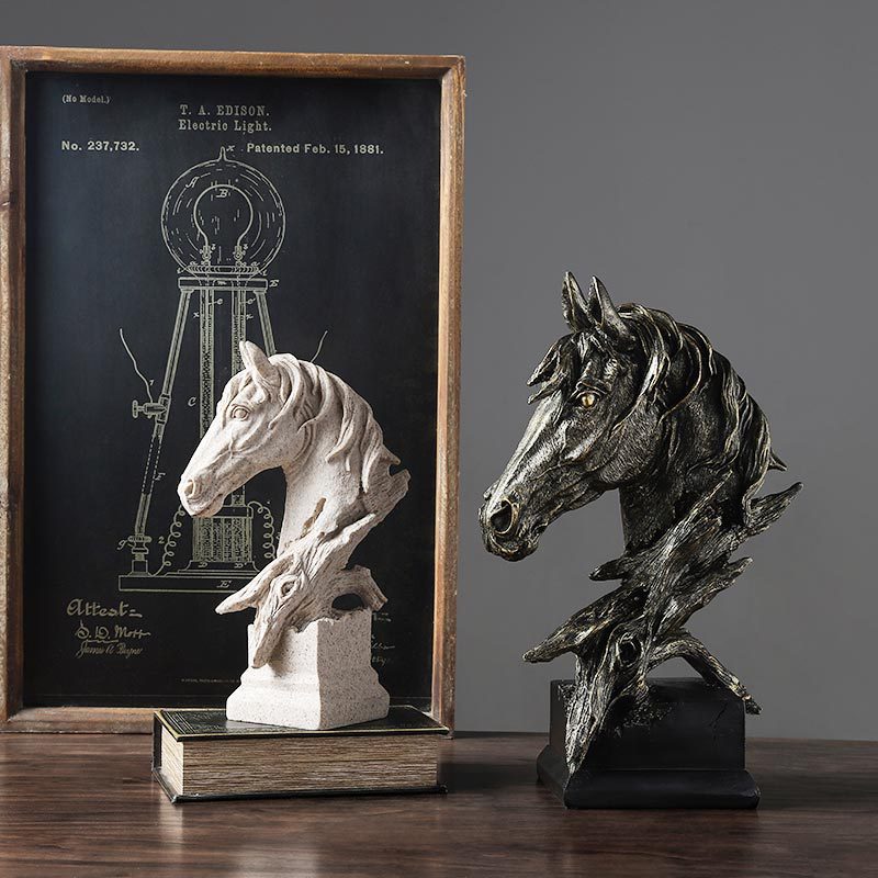 Equinox Grace – Modern Horse Head Sculpture