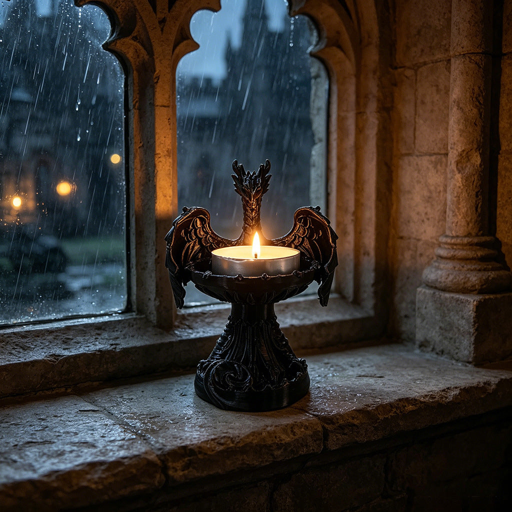 Gothic Dragon Jewelry Tray & Candle Holder