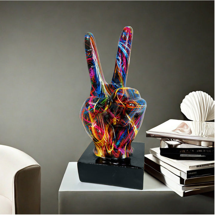 Modern Hand Gesture Sculpture
