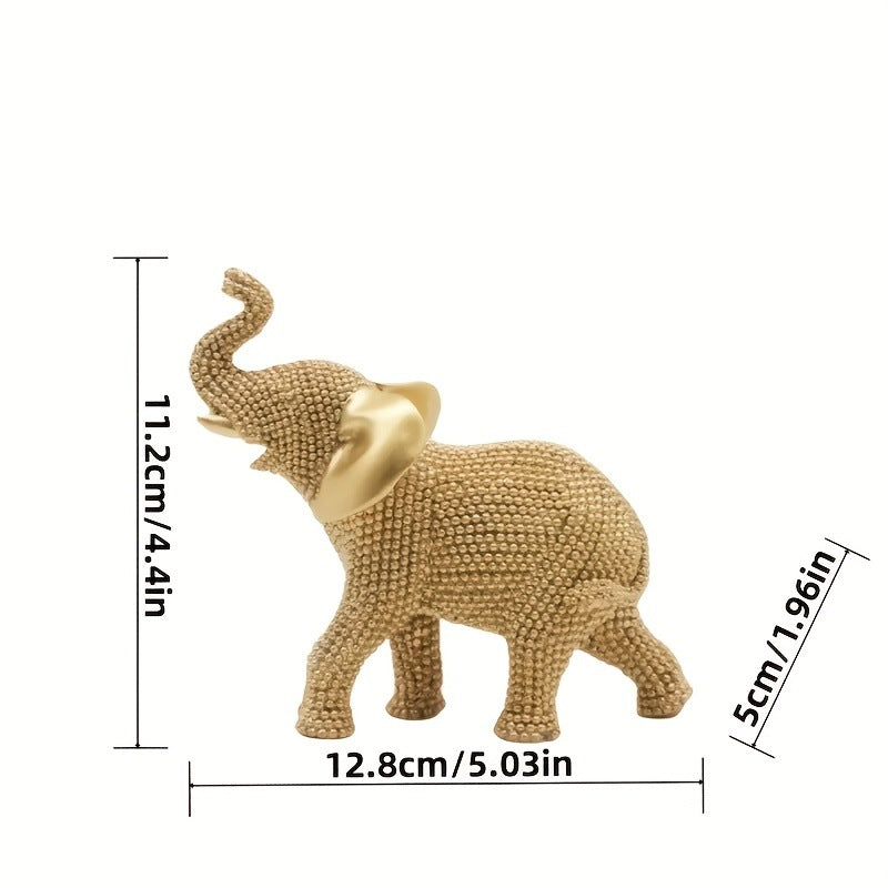 Textured Elephant Figurine