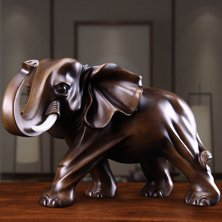 Elephant ornaments symbolize good luck.