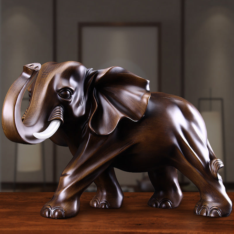 Elephant ornaments symbolize good luck.