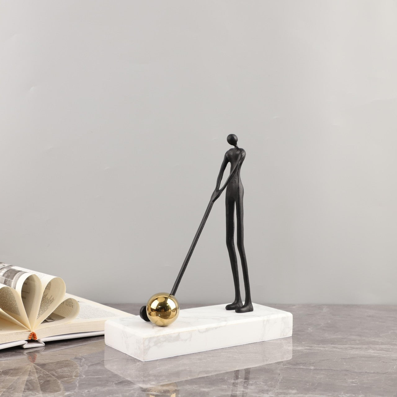 Abstract Golfer Figurine