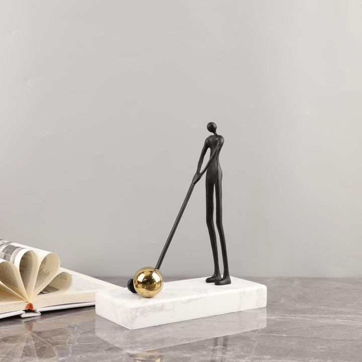 Abstract Golfer Figurine